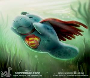 Фото Ламантин в образе Superman