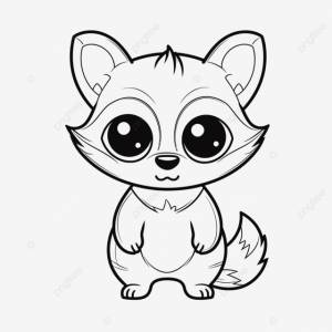 рисунок милые лисы раскраски чтобы  эскизный вектор PNG , рисунок лисы, рисунок крыла, рисунок кольца PNG картинки и пнг рисунок для й загрузки