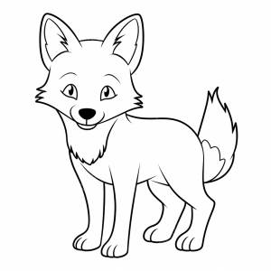 рисунок черно белая раскраска рыжей лисы PNG , рисунок лисы, рисунок кольца, цветной рисунок PNG рисунок для й загрузки
