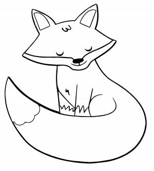 Раскраски аппликация лисы для