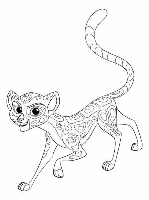 Раскраска Хранитель Лев