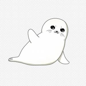 Рисунок тюленя для детей