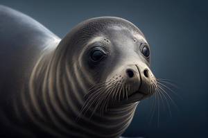 Рисунок тюленя крупным планом генеративный ии