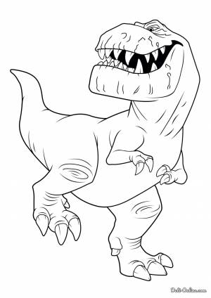 Раскраска Динозавр Бутч