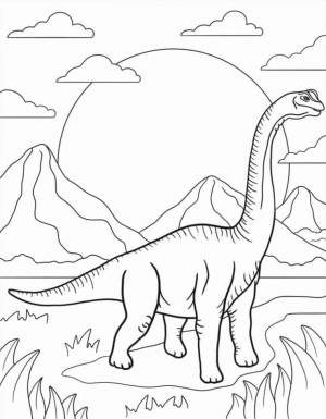 Раскраска Динозавр