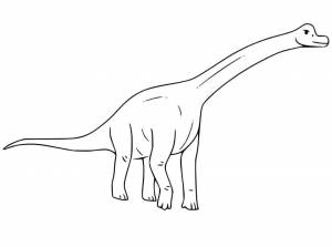 Раскраски динозавр диплодок