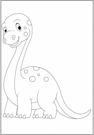 Раскраска динозавр для детей