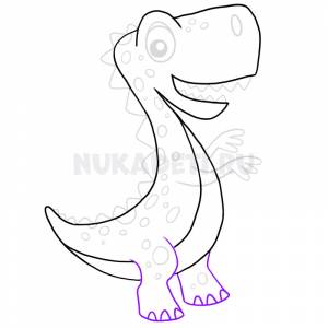 Как нарисовать динозавра