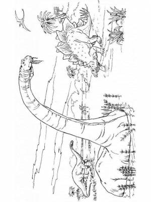 Раскраски Брахиозавр