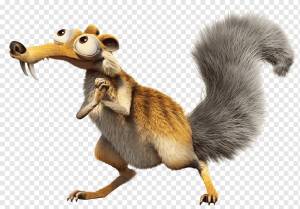 Скрат Белка Сид Ice Age Саблезубый кот, белка, млекопитающее, животные, фауна png