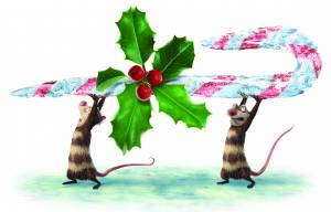 The opossums, Crash and Eddie, go on the hunt for stocking fillers