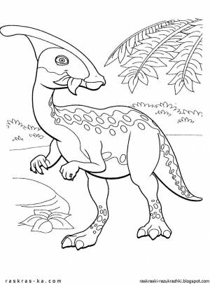 Паразауролоф раскраска