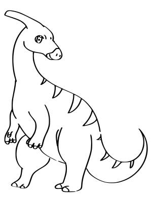 Паразауролоф раскраска