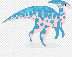 динозавр фон паразауролоф значок мультфильм эскиз, png