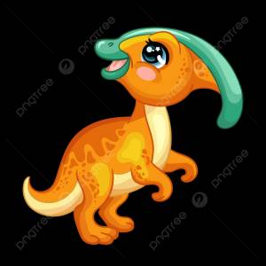 счастливый малыш динозавра паразауролоф PNG , ископаемые, яйцо, живая природа PNG картинки и пнг рисунок для й загрузки