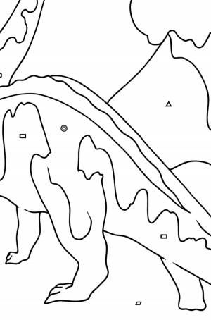 Раскраска Бронтозавр для малышей ♥ Онлайн и !