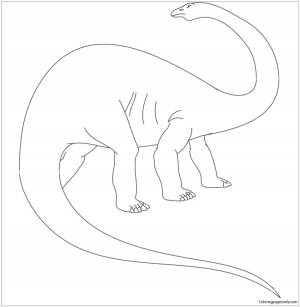 Раскраска апатозавр