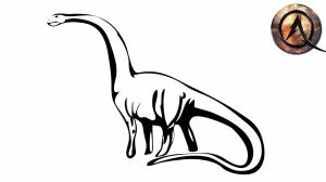 Бронтозавр рисунок