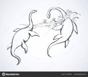 Динозавр плезиозавр