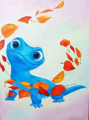 Картина в детскую Холодное сердце 2 дух огня саламандра в интернет-магазине Ярмарка Мастеров по цене 4500 ₽