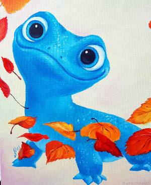 Картина в детскую Холодное сердце 2 дух огня саламандра в интернет-магазине Ярмарка Мастеров по цене 4500 ₽