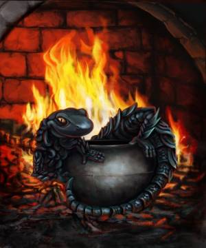 Картинки саламандра дух огня