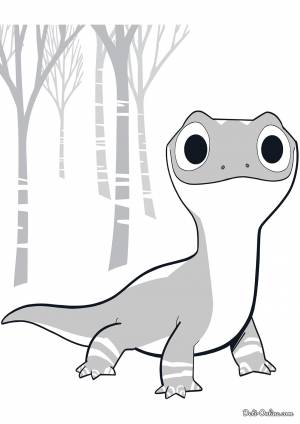 Раскраска Бруни из Холодного сердца 2