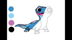 Трафареты ящерка холодное сердце