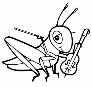 Раскраски Сверчок