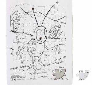 Раскраска-пазл Сверчок