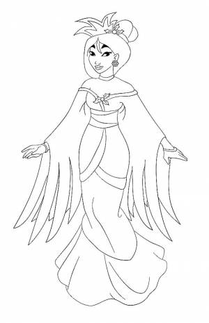 Раскраски Мулан