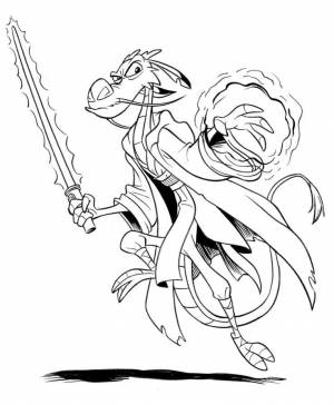 Раскраски дракон мушу