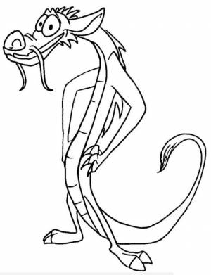 Раскраски дракон мушу