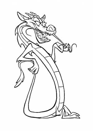 Раскраска Мулан