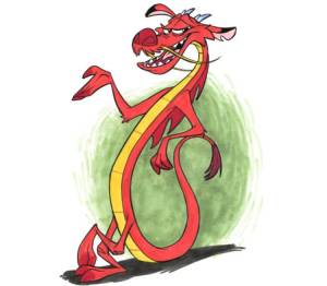 Дракон Мушу кружка двухцветная