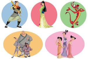 Принцесса Мулан раскраски для девочек