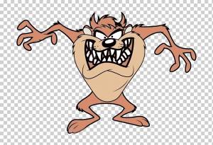 Тасманский дьявол Багз Банни Марвин Марсиан Даффи Дак, мультфильм свирепый оборотень, мультипликационный персонаж, плотоядный, мультфильм Оружие png