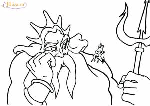 Раскраска Русалочка