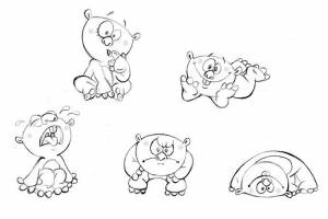 Иллюстрация Вомбат в стиле персонажи