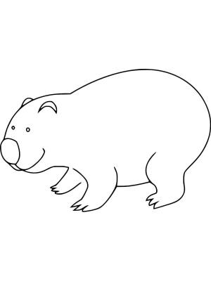 Раскраски Вомбат