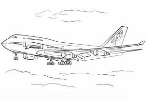 Раскраска Боинг 747-400
