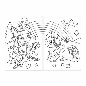 Раскраски для девочек набор «Для маленьких принцесс», 8 шт