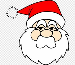 Рудольф Санта-Клаус Рождественская раскраска, Дед Мороз, белый, цвет, вымышленный персонаж png