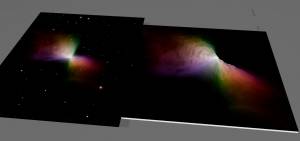 Файл STL Туманность Бумеранг Объект глубокого неба Хаббла 3D программный анализ・Шаблон для 3D-печати для загрузки・Cults