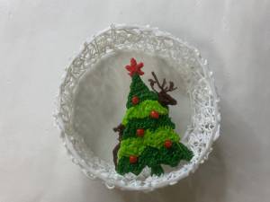 Трафарет ЁЛОЧНАЯ ИГУШКА для 3D ручки