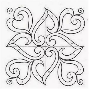 Трафареты несложные узоры