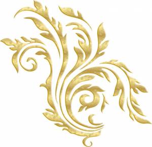 Золотой декоративный элемент
