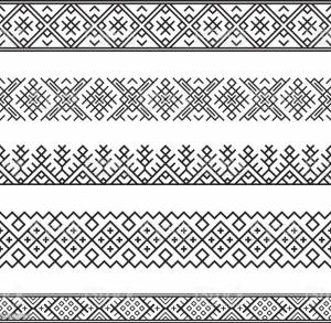 Белорусский орнамент раскраска для детей