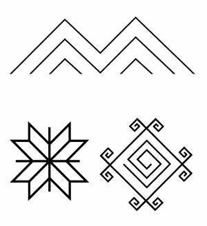 Раскраски Белорусский орнамент для детей