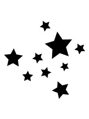 Трафареты Звезды И Звездочки